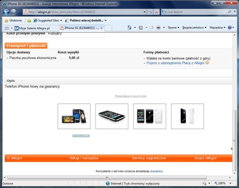 kod HTML do wstawienia na aukcję